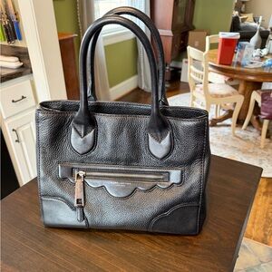 ✨ **Marc Jacobs Haze Gotham Tote – Black Pebbled Leather | Crossbody Strap